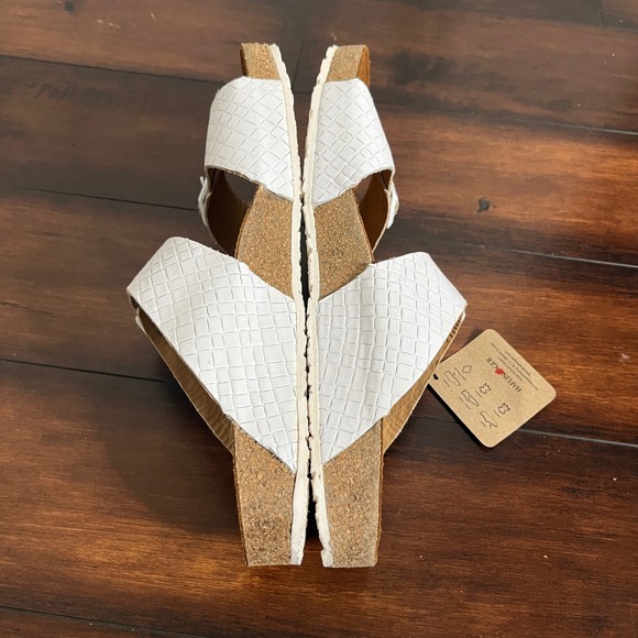 New Haflinger Men Bio Andrea Sandals White Intreccio Leather size EU 46 Comfort - Picture 9 of 11